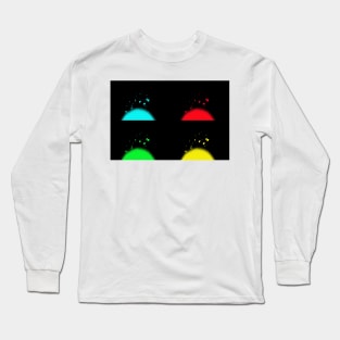 Pop Art Fireworks Long Sleeve T-Shirt